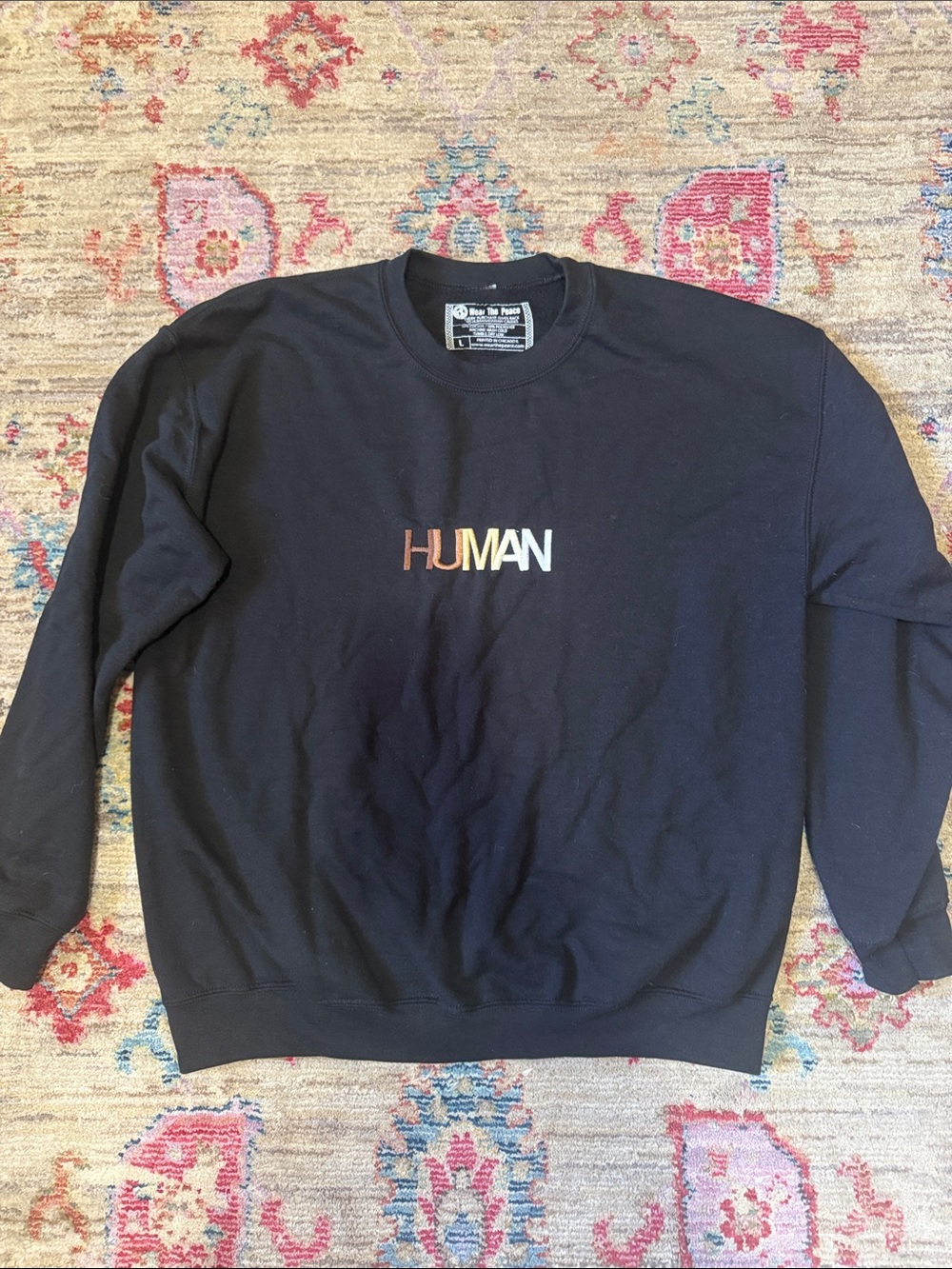 HUMAN Black Crewneck Sweatshirt - Women's Pullover